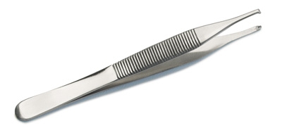 ADSON THUMB TISSUE FORCEPS 1 x 2 teeth, stainless steel