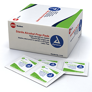 Alcohol Prep Pad Sterile, Medium	