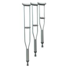 Aluminum Crutches Tall/Adult 5'10"-6'6" 