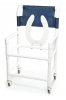 PVC Shower Commode Chair 22"