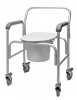 COMMODE ALM 3-IN-1 W/BACKREST