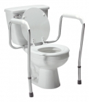 Lumex Versaframe Toilet Safety Rail in Retail Packaging, Adjustable Height