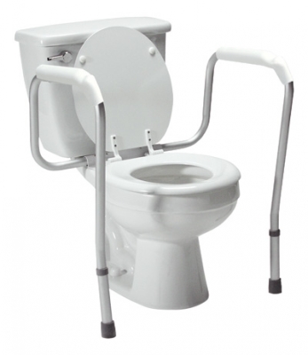 Lumex Versaframe Toilet Safety Rail , Adjustable Height