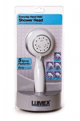 Lumex Everyday Hand Held Shower Head	White	