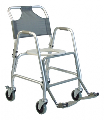 Deluxe Shower Transport Chair with Footrests - *Freight Exception