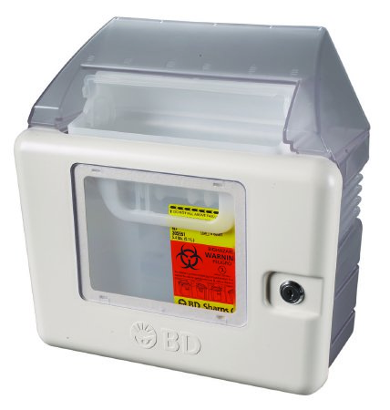 BD™ sharps collector locking wall cabinet for 5.4 qt.