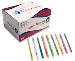 Biopsy Punches, 3.0mm, Grey, 25/box