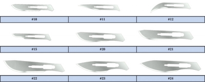 Feather® Conventional Sterile Stainless Steel Surgical Blades, Size 10