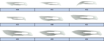 Feather® Conventional Sterile Stainless Steel Surgical Blades, Size 10