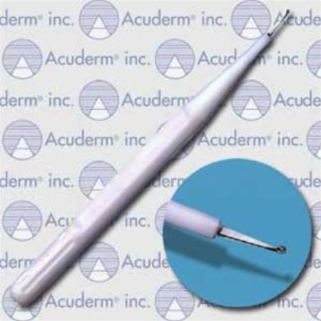 Dermal Curette Acu-Dispo-Curette® 5 Inch Length Single-ended Handle 1 mm Tip Cup Tip