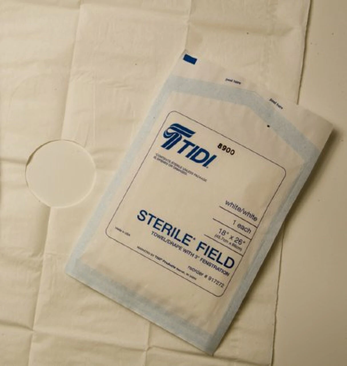 Drape Sterile Field  White 3" Open
