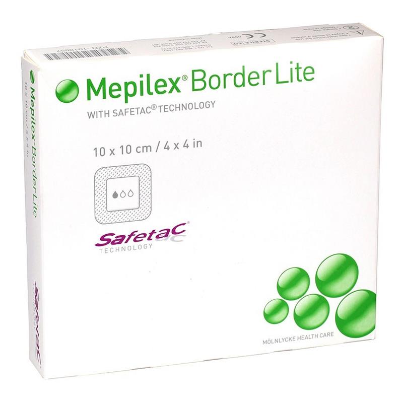 DRESSING, MEPILEX BORDER SIL 4"X4" (5/BX 10BX/CS)