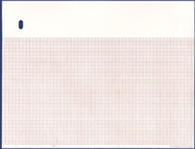 ECG / EEG Recording Paper Marquette™ Thermal 8-1/2 X 11 Inch Fan-Fold Red Grid