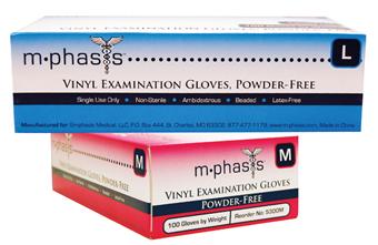 GLOVE EXAM VINYL PF  LARGE