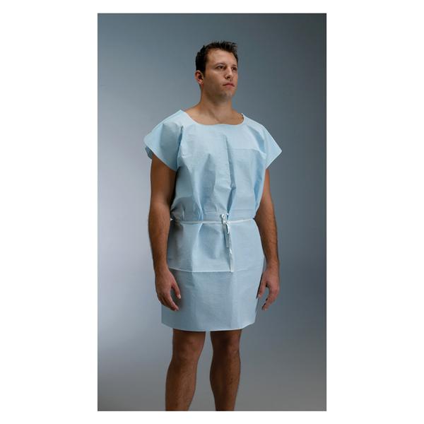 Gown Exam 30 in x 42 in Blue Tissue / Poly / Tissue 50/Ca