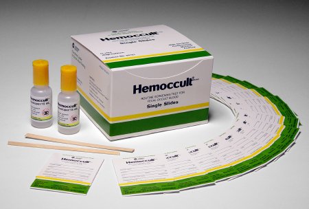 Hemocue Hemoccult Rapid Test Kit Single Slides Colorectal Cancer Screening Fecal Occult Blood Test (FOBT) Stool Sample CLIA Waived 100 Tests