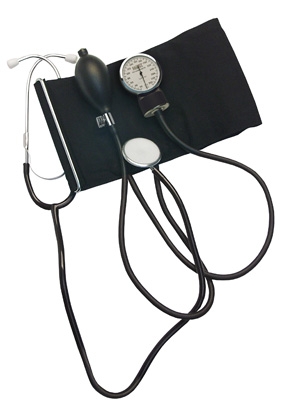 Home Blood Pressure Kit with Attached Stethoscope