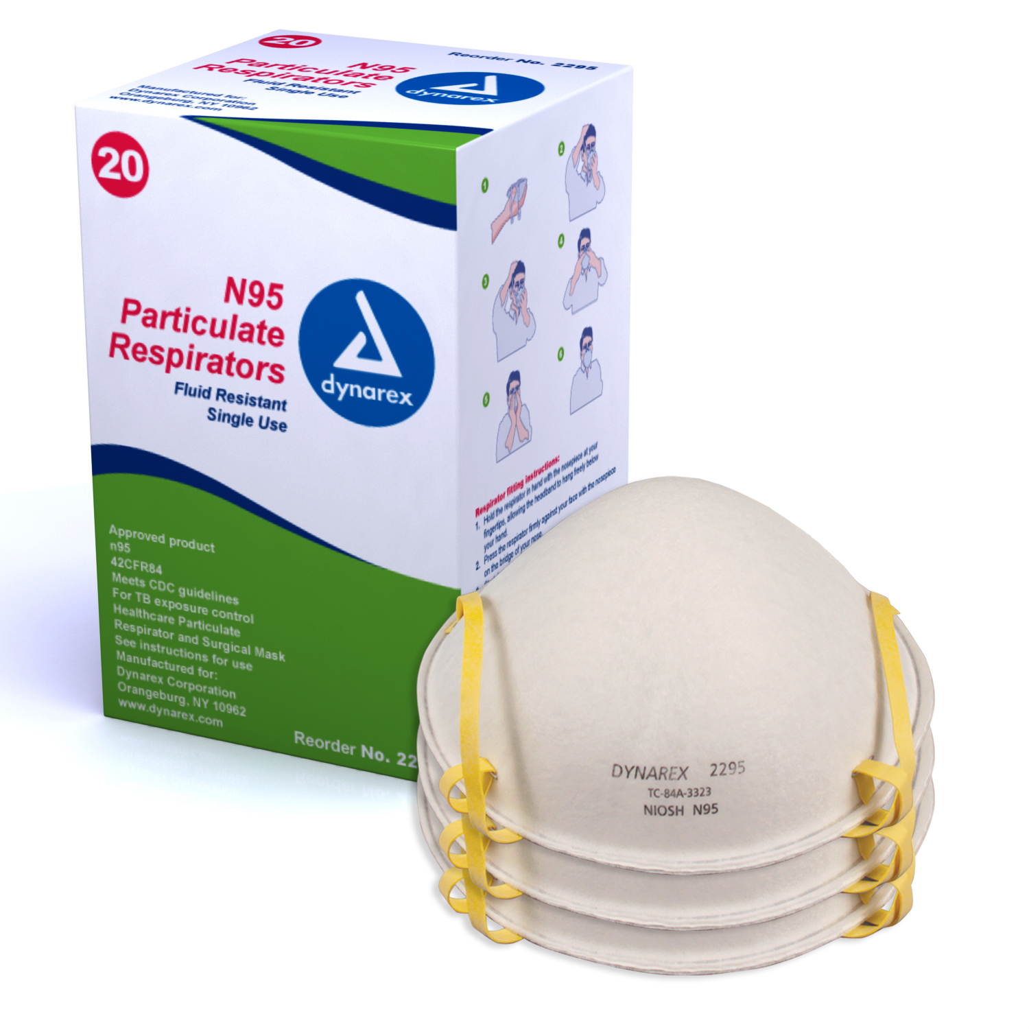 N95 Particulate Respirator Mask - molded 