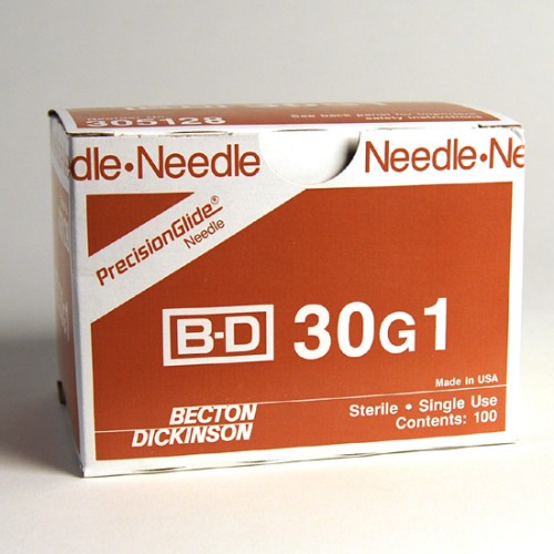 NEEDLE HYPODERMIC 30GX1IN SPECIAL USE REGULAR BEVEL