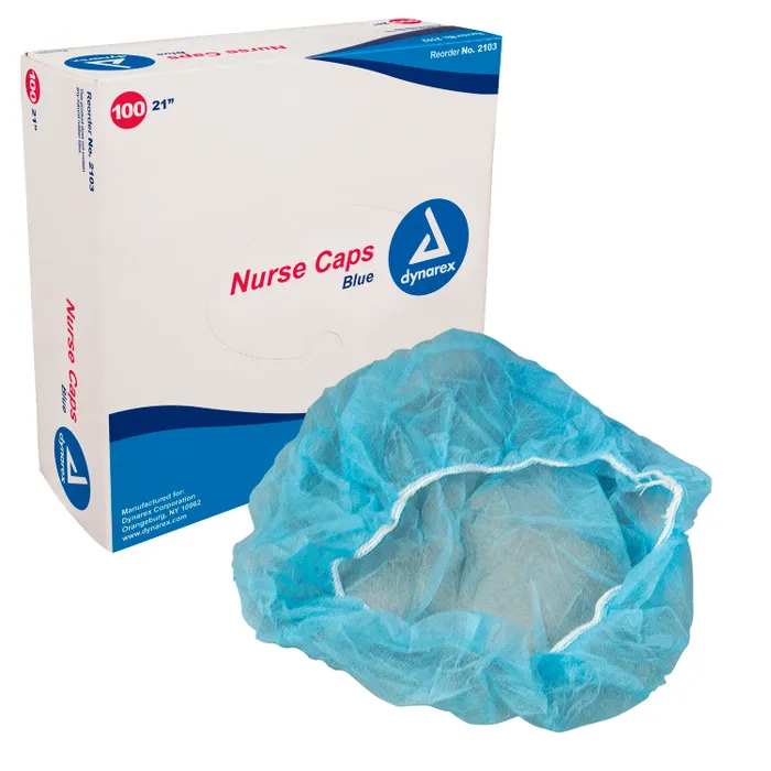 Nurse Cap O.R., 24", Blue, 5/100/Cs