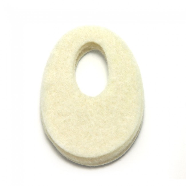 1/4 FELT OVAL LESION PAD W/APERTURE 