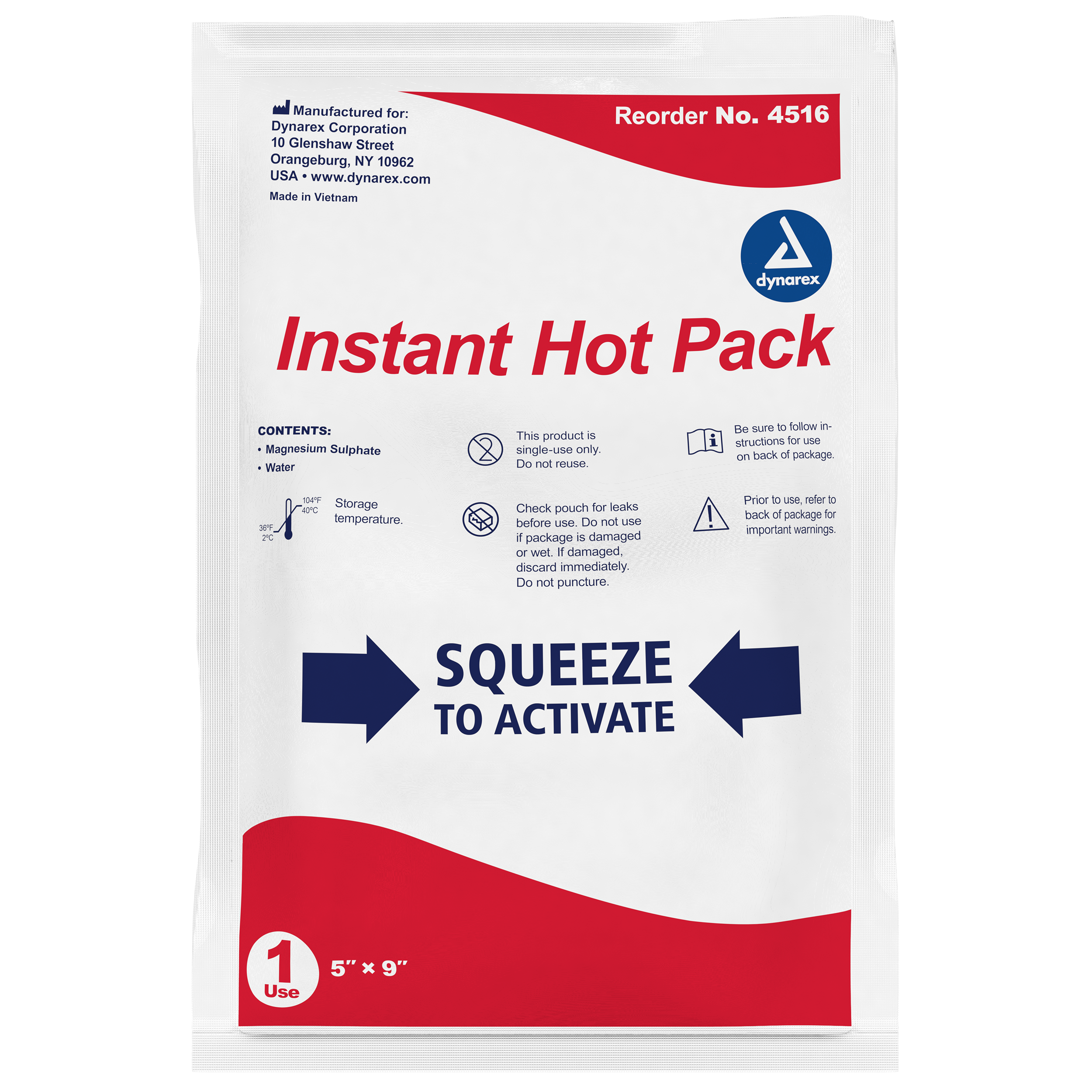 PACK HOT INSTANT, 5 x 9 24/CSE