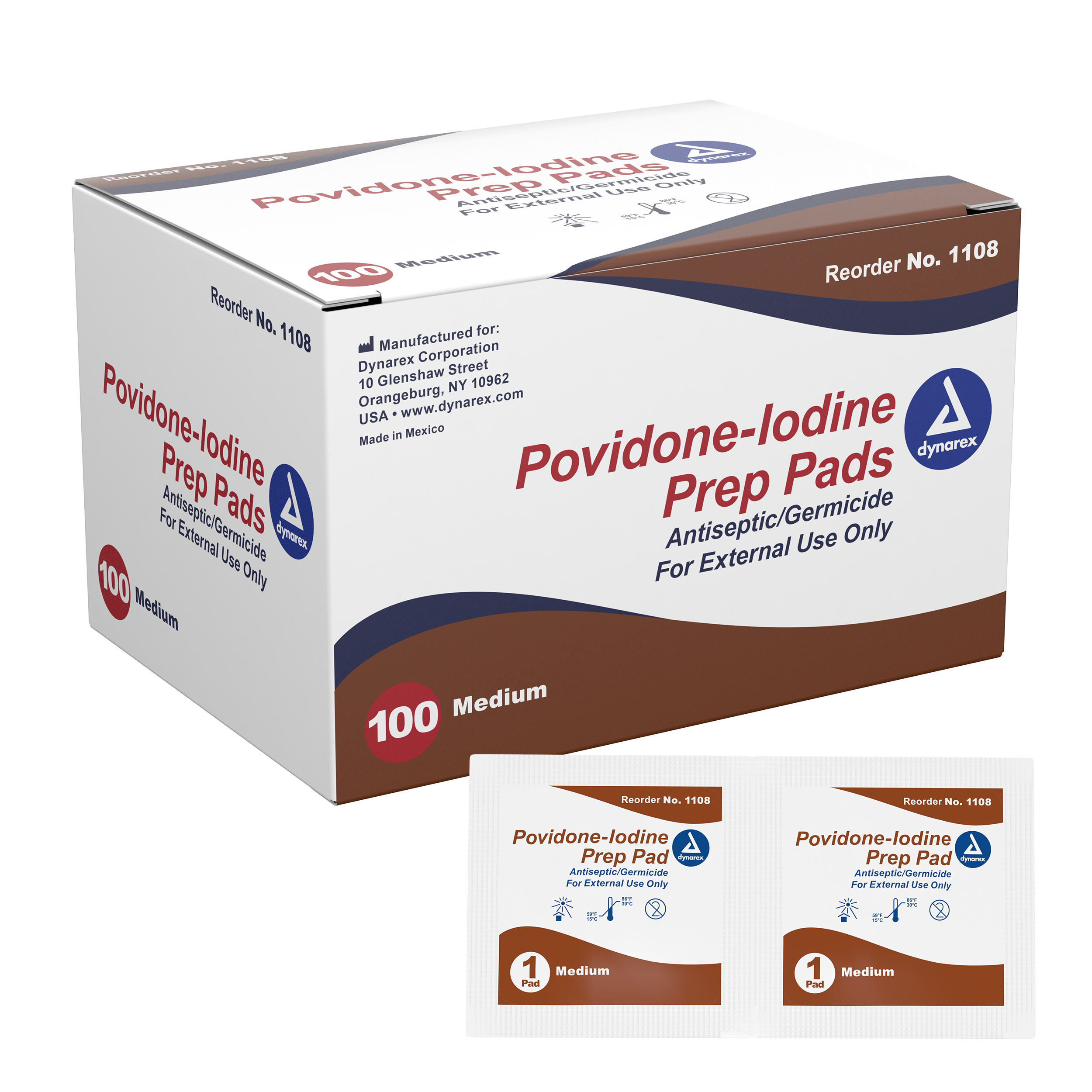Povidone-Iodine Prep Pad - Medium