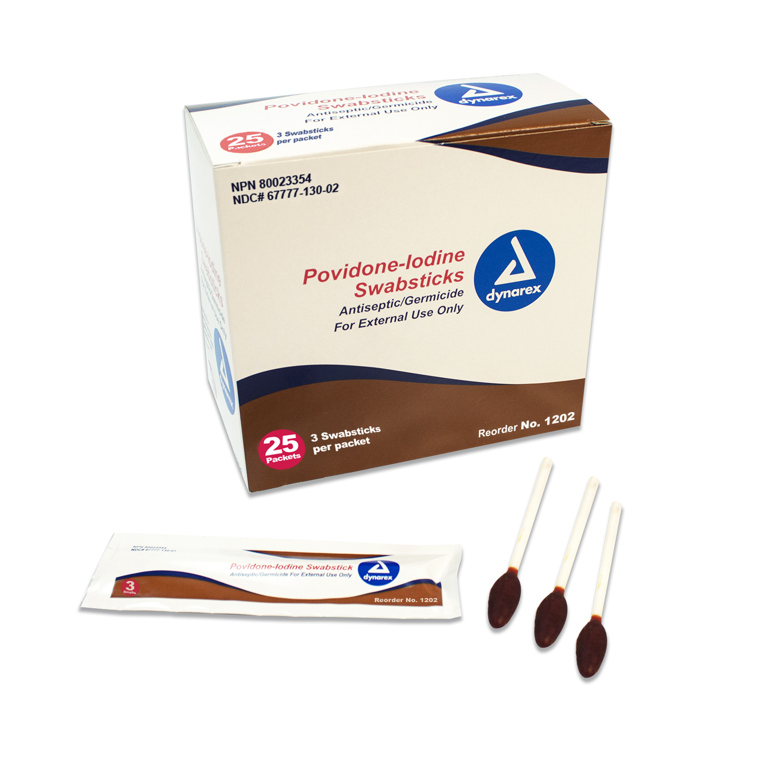 POVIDONE IODINE SWABSTICKS 3'S