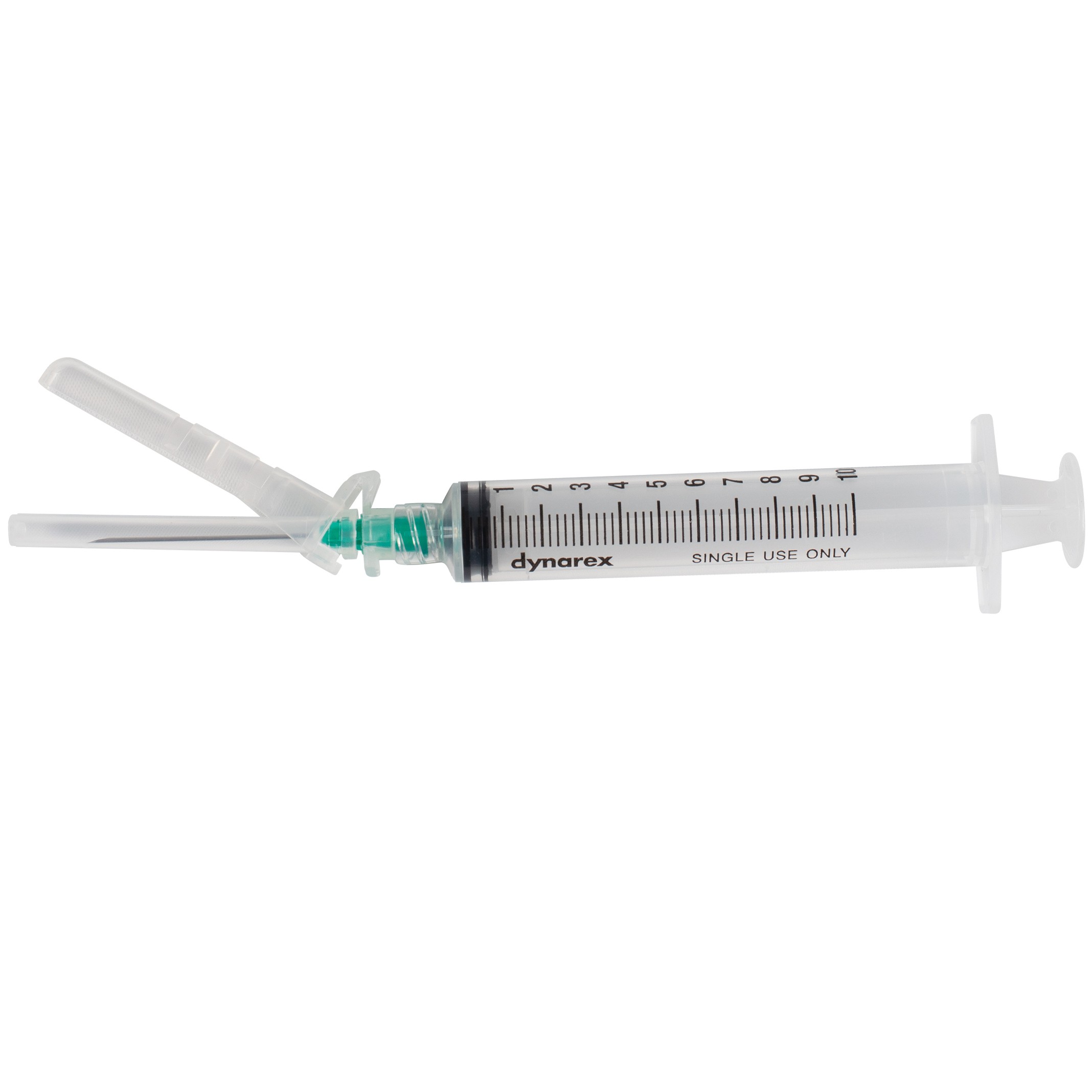 SecureSafe Syringe w/ Safety Needle - 3cc Luer Lock, 23G, 1" needle, 8/100/ca
