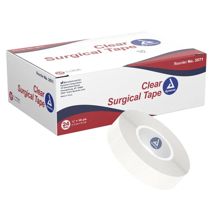 Surgical Tape Transparent, 1/2"x10 Yds, 