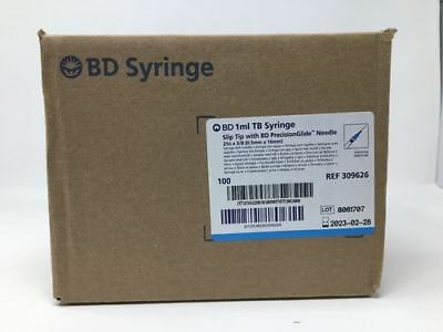 SYRINGE NEEDLE 1CC 25GX5/8IN TB DETACHABLE SLIP TIP REGULAR