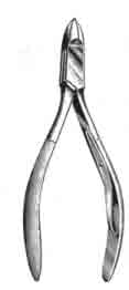 TISSUE & CUTICLE NIPPER STAINLESS 10cm/4
